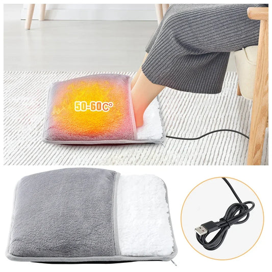 Electric Foot Heating Pad, Washable Foot Warmer Heater